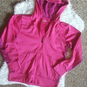 Nike Jacket Full Zip Hooded Girls Size Large